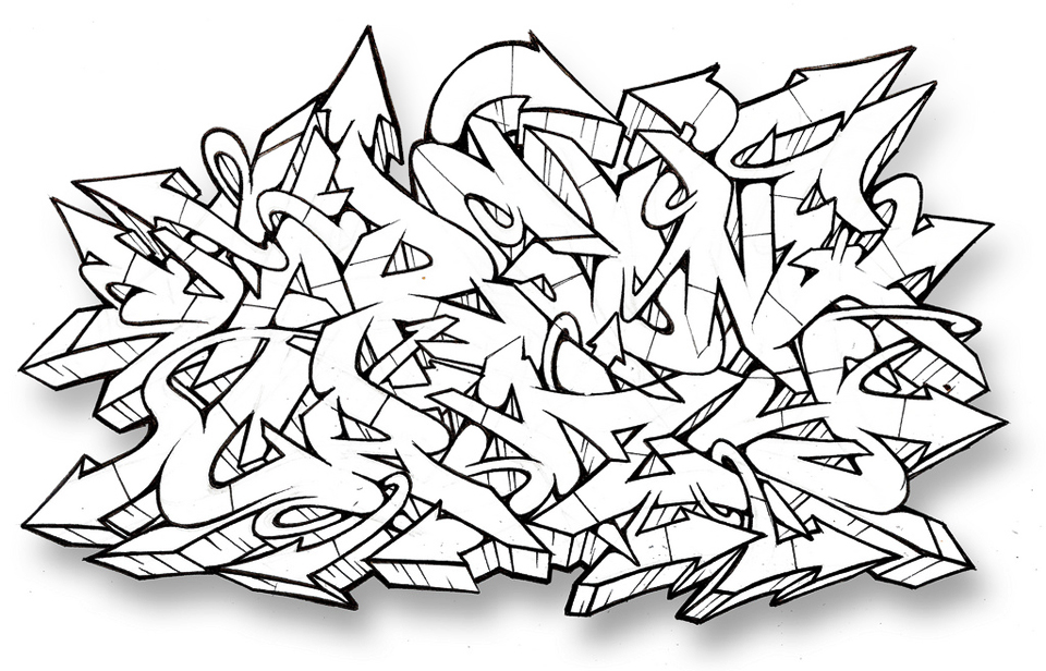 Wildstyle Graffiti Alphabet Letters | Jos Gandos Coloring Pages ...