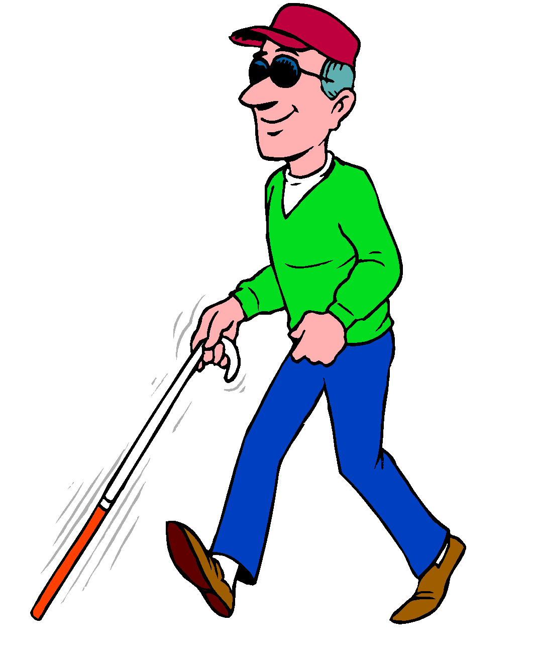 Blind Man Cartoon
