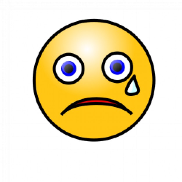 Emoticons: Crying face | Download free Vector