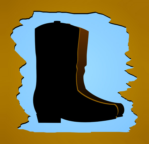 Western Cowboy Boots - Free Clip Art Image