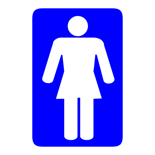 Ladies toilet sign vector drawing | Public domain vectors