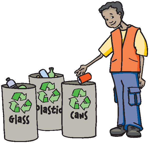 ... Throwing Trash · Recycle Cans Clip Art ...