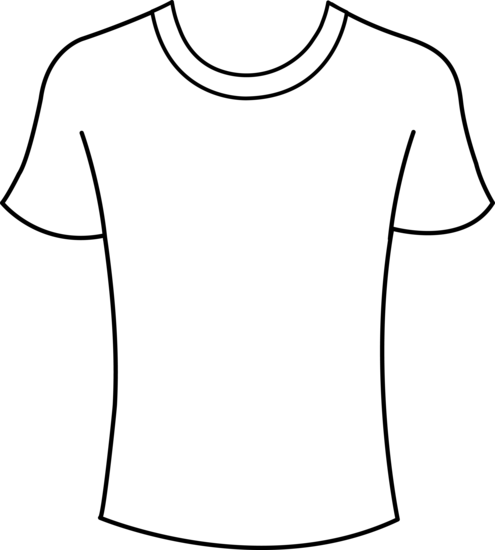 white tshirt with black lines