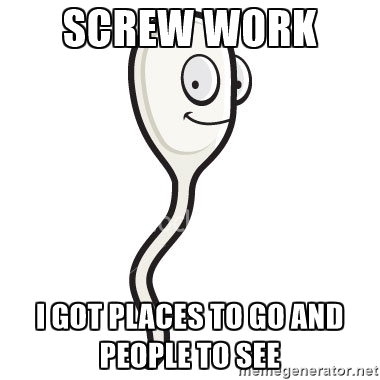 Happy Cartoon Sperm Cell | Meme Generator