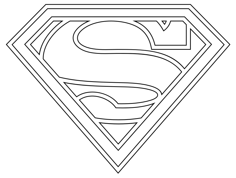 superman logo clipart free