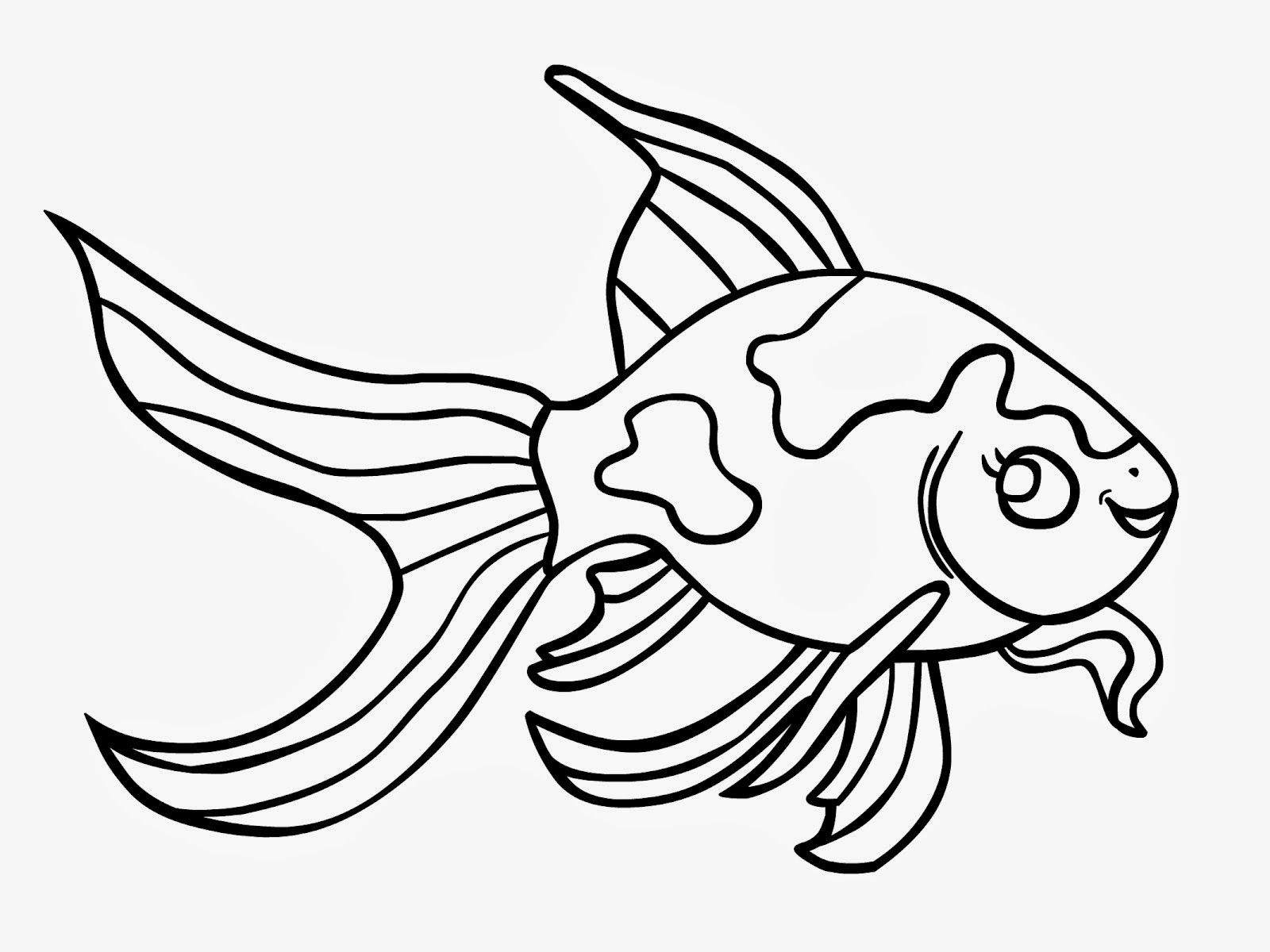 Galleries Related: Goldfish Outline Clipart , Goldfish Template 