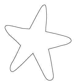 Starfish shape
