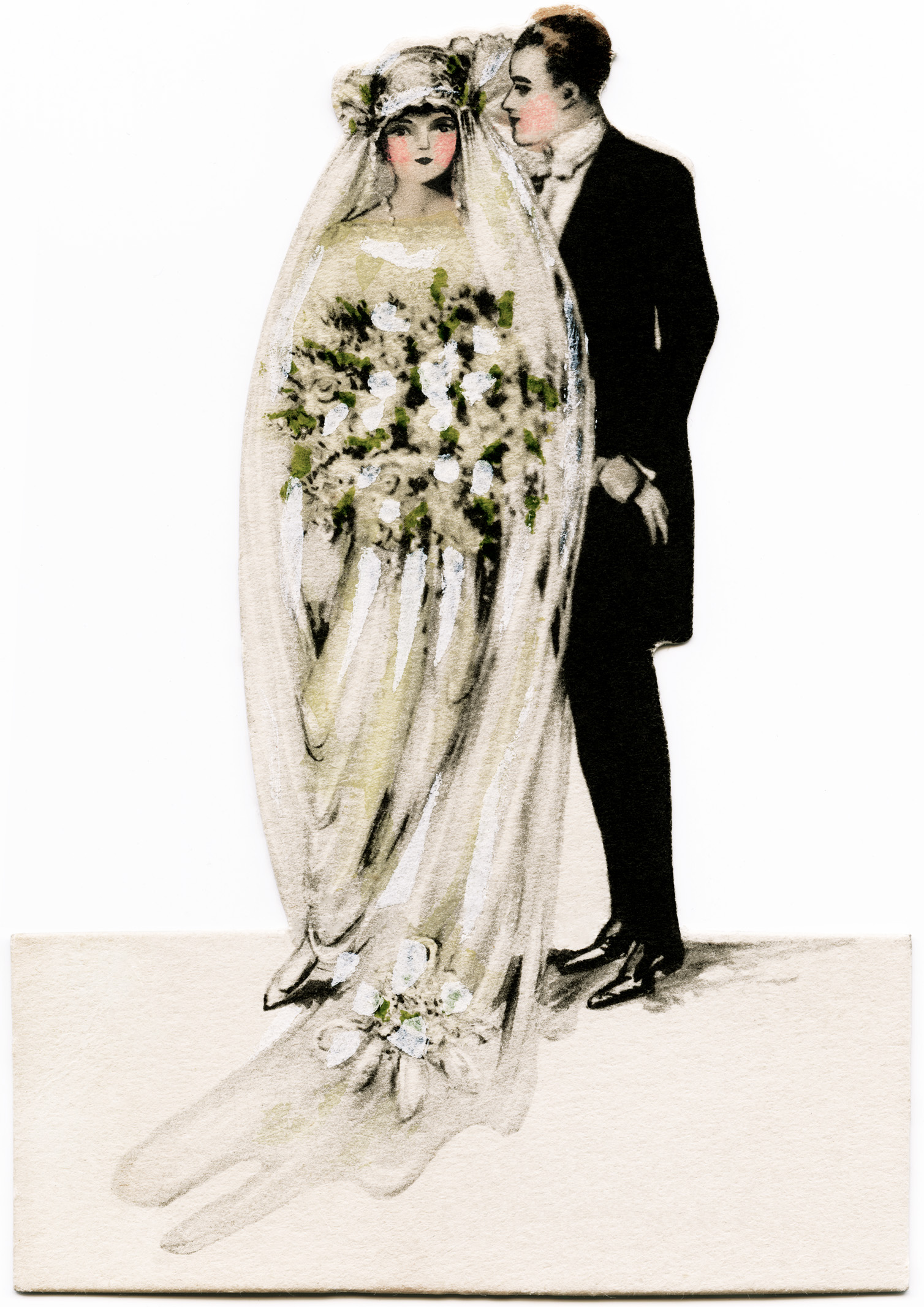 Victorian bride and groom, vintage wedding clipart, antique wedding graphics, printable bride groom Click on image to enlarge.