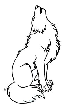 Wolf outline. To be zentangled | Tattoos bitches! | Pinterest - ClipArt