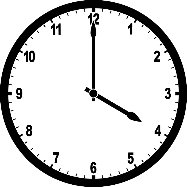 Clock 4:00 | ClipArt ETC