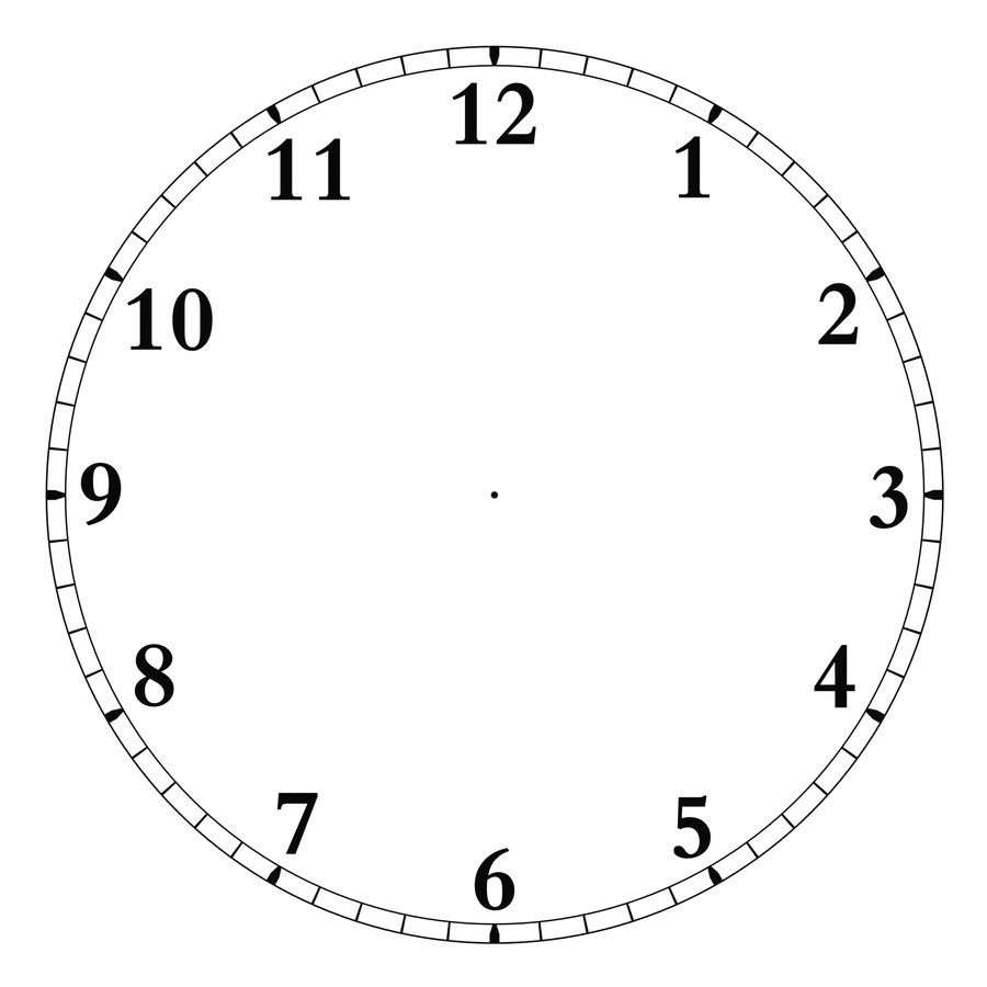 24 Hour Clock Template - Viewing Gallery