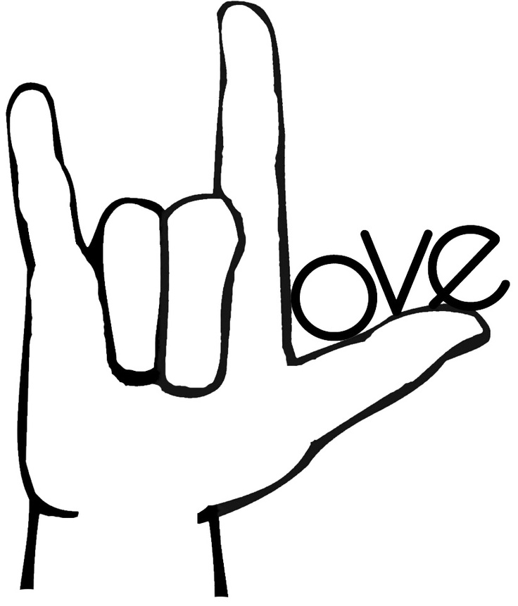 sign language i love you | ASL - American Sign Language | Pinterest