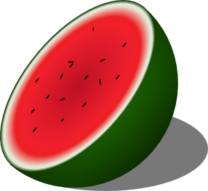 Watermelon clip art - vector clip art online, royalty free ...