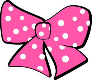 Minnie Mouse Pink Polka Dot Bow Clip Art Pictures