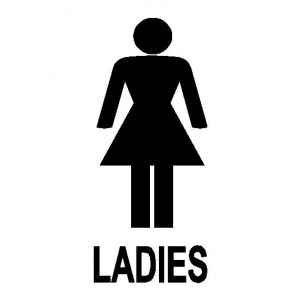 Sign For Ladies Toilet - ClipArt Best