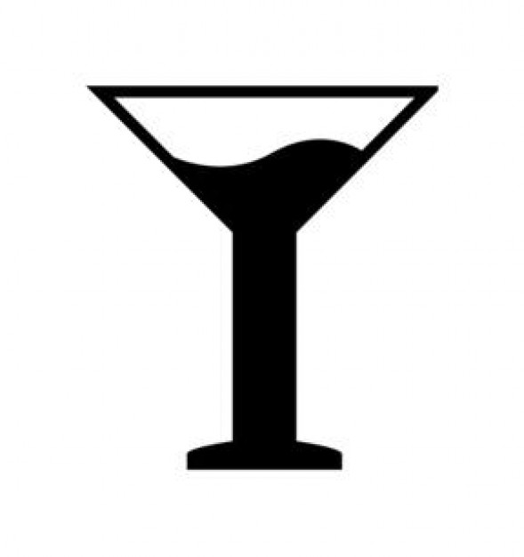 martini glass clipart black and white - photo #19