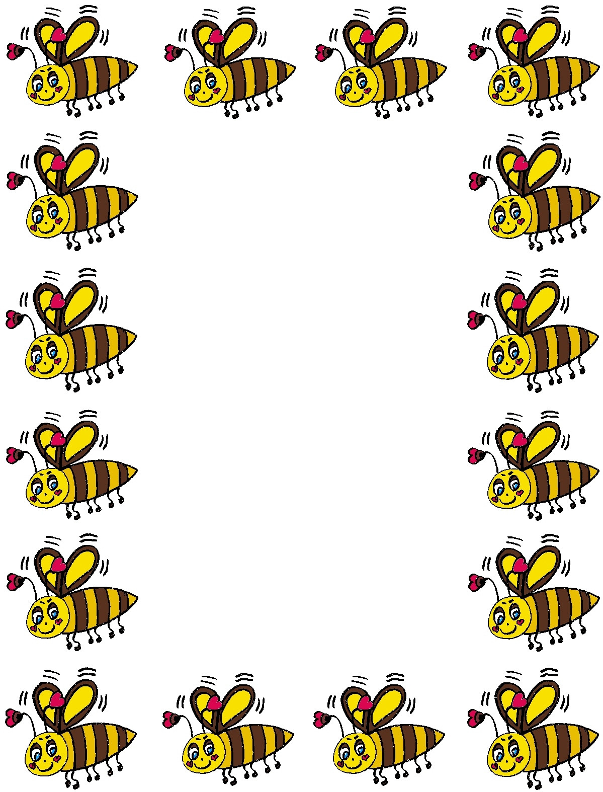 free bee clipart borders - photo #10