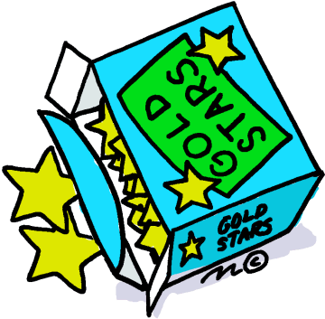 gold stars (in color) - Clip Art Gallery