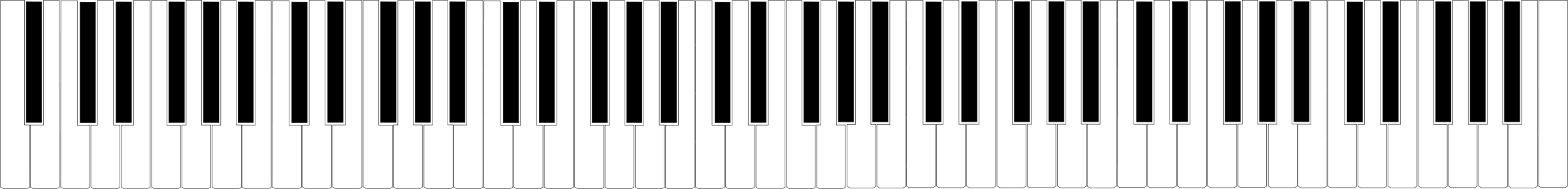 clipart piano keys - photo #22