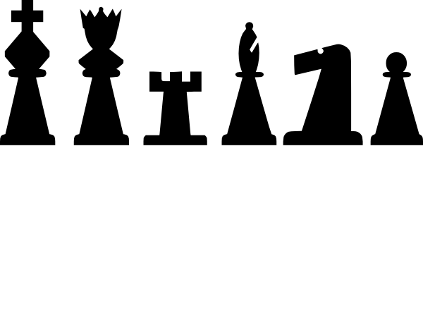 Chess Pieces Set Clip Art - vector clip art online ...