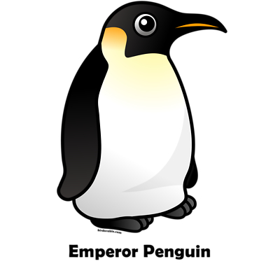 Emperor penguin clipart