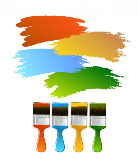 paint brush vector | Download free Vector