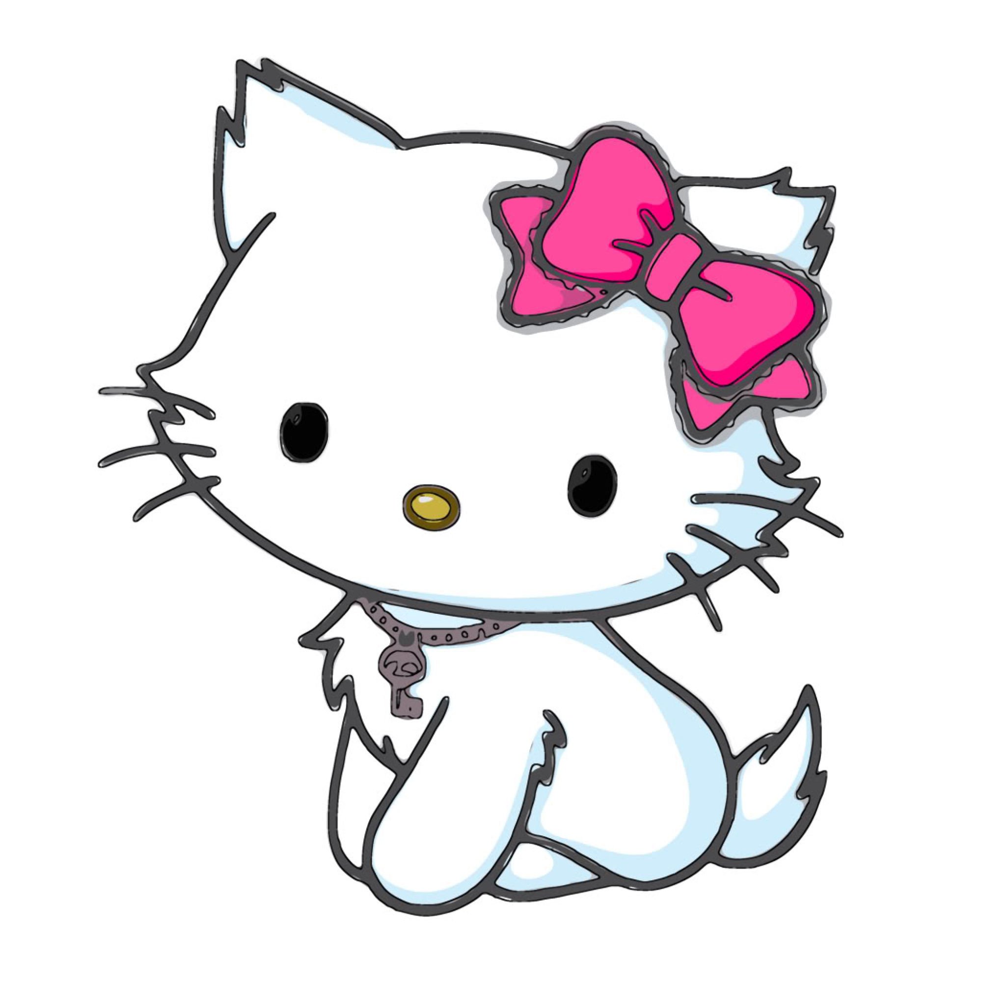 White Cartoon Cat Cats Kitten Girl Girls 1hkitty Comics Game ...