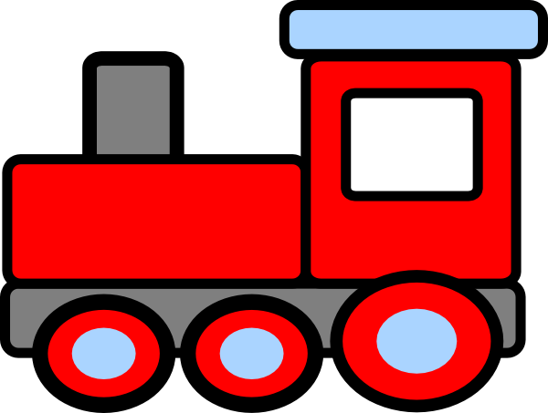 Simple train clipart