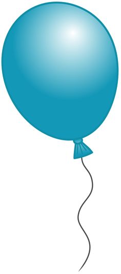 Green and blue balloons clipart