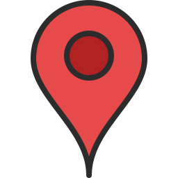 Location Pin Icon Curvy Outline Filled - Icon Shop - Download free ...