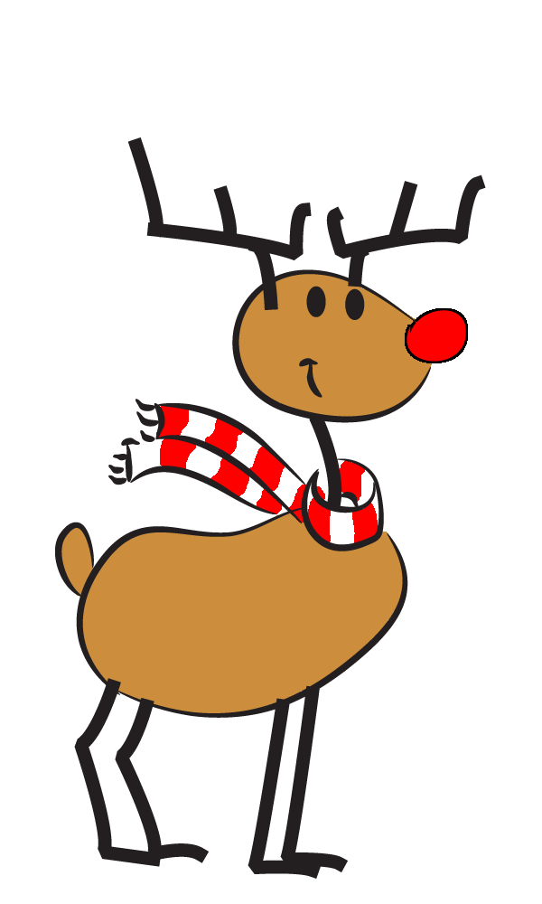 Animated christmas reindeer clipart