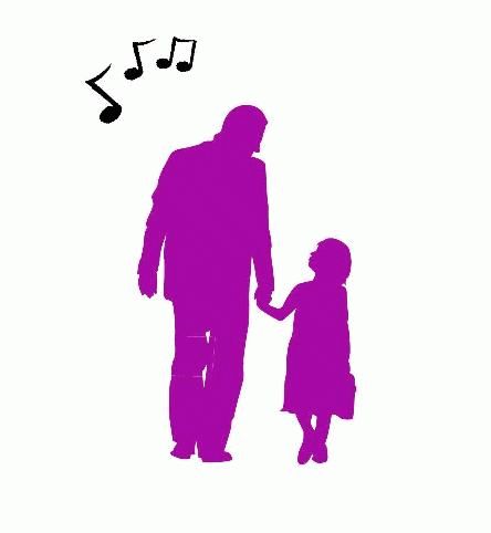 Father daughter dinner clipart
