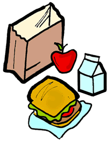 Free brown bag lunch clipart