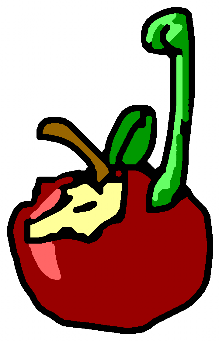 clipart apple worm - photo #37