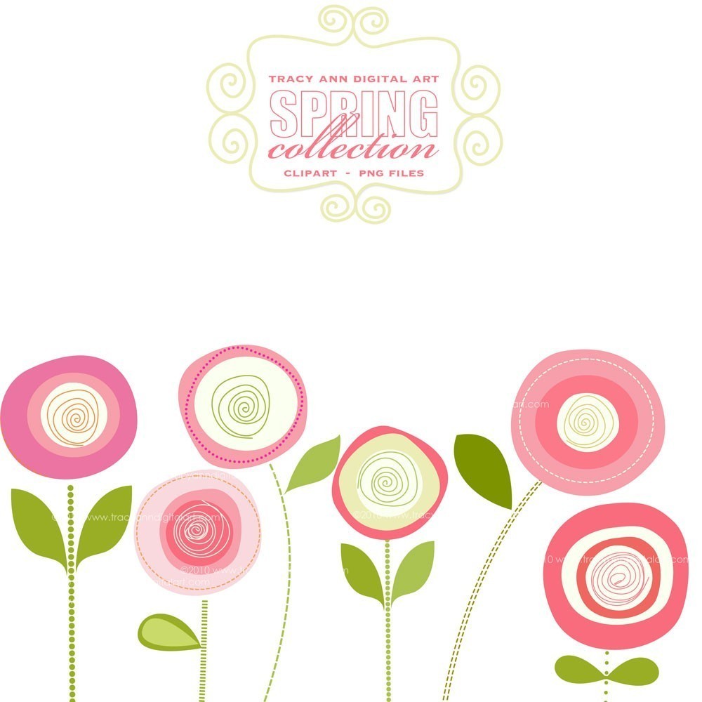 Spring flowers graphic