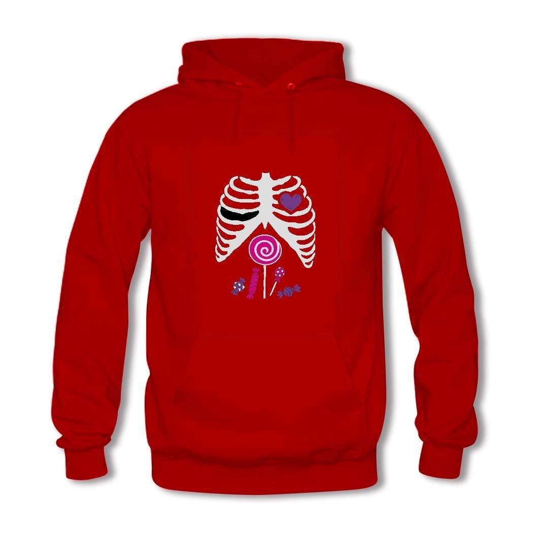 Cute Skeleton Candy Rib-Cage X-Ray Halloween For Menpullover ...