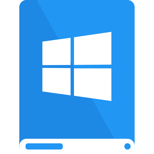Blue, drive, white, windows icon | Icon search engine