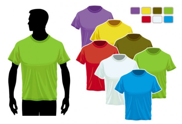 t shirt vector clipart - photo #42