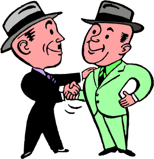 Animated clipart shaking hands