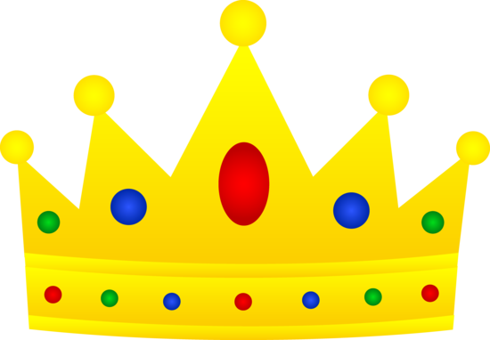 Prince and princess crown clipart