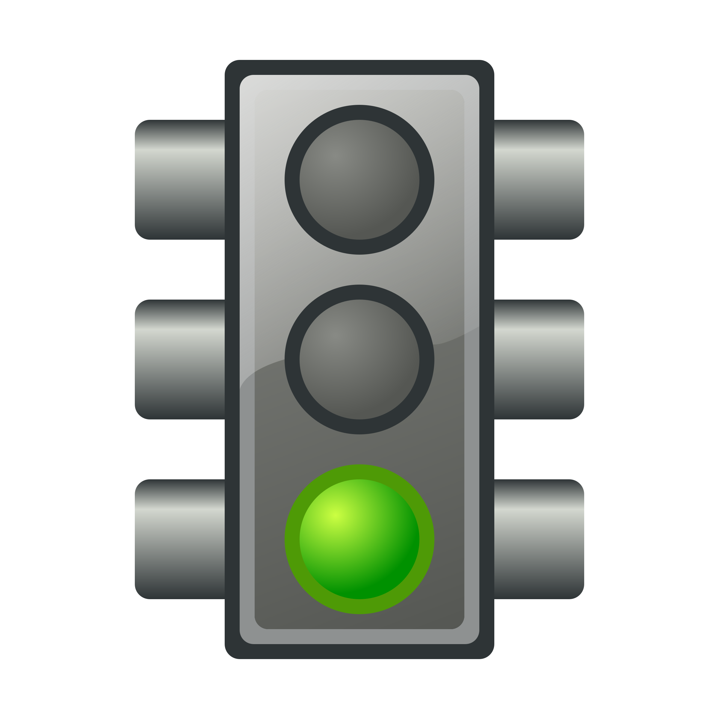 Traffic light green clipart