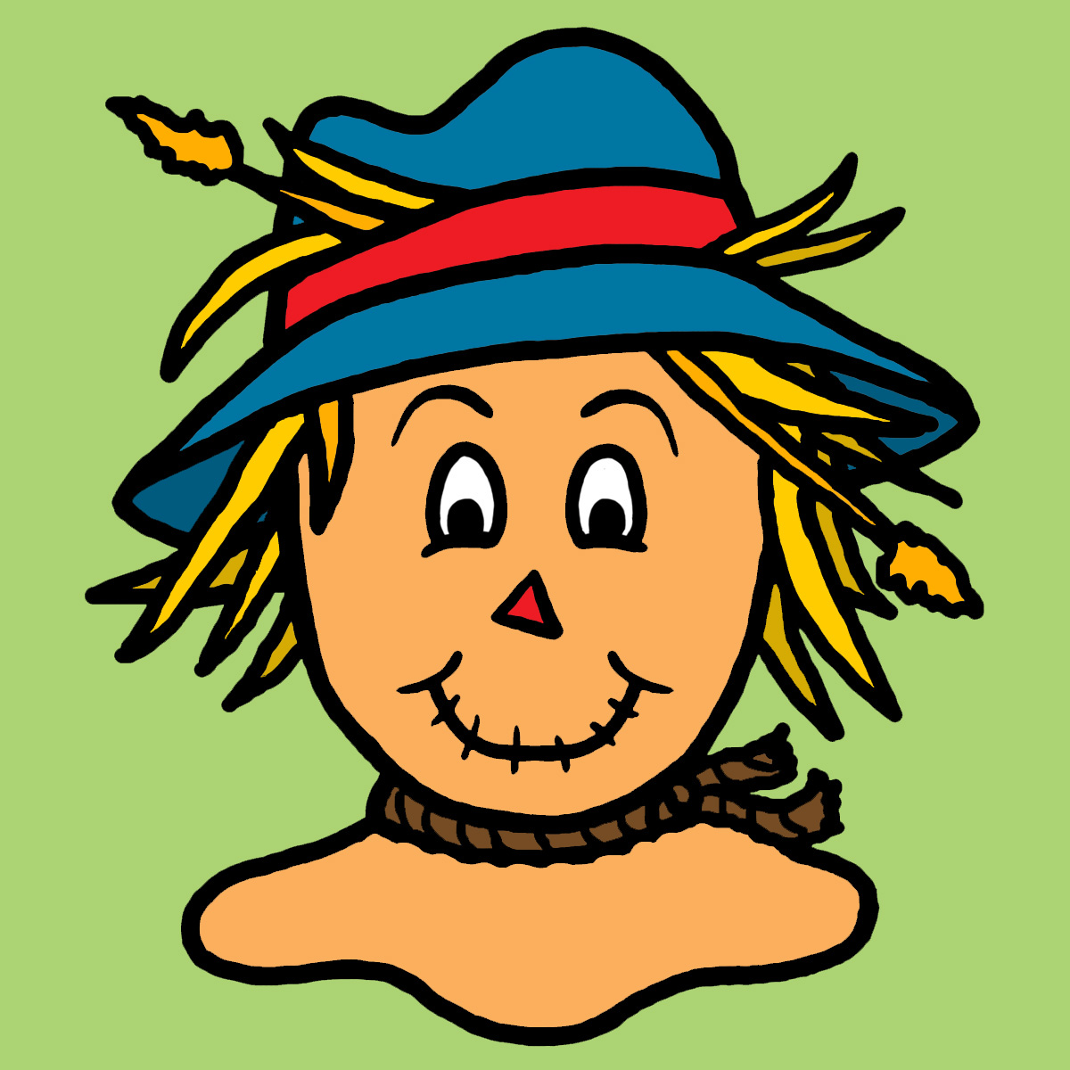 Scarecrow Face Clipart