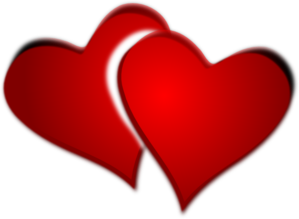Small red heart clipart