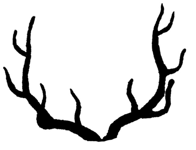 free deer antler silhouette clip art - photo #18
