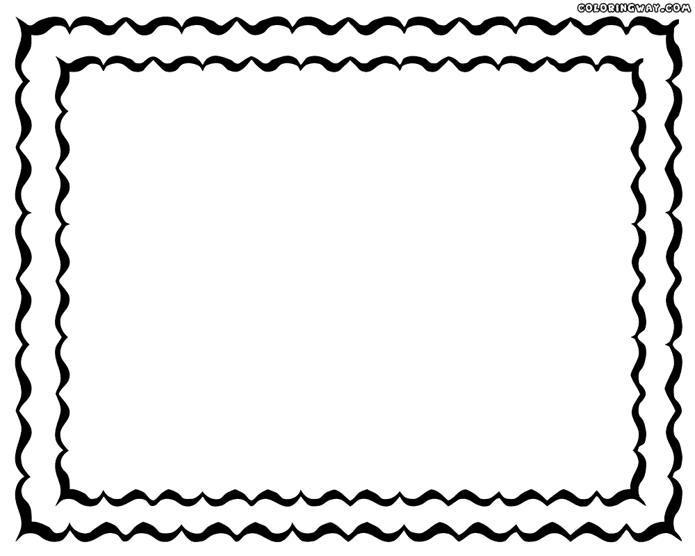 Picture Frame Coloring Page - AZ Coloring Pages