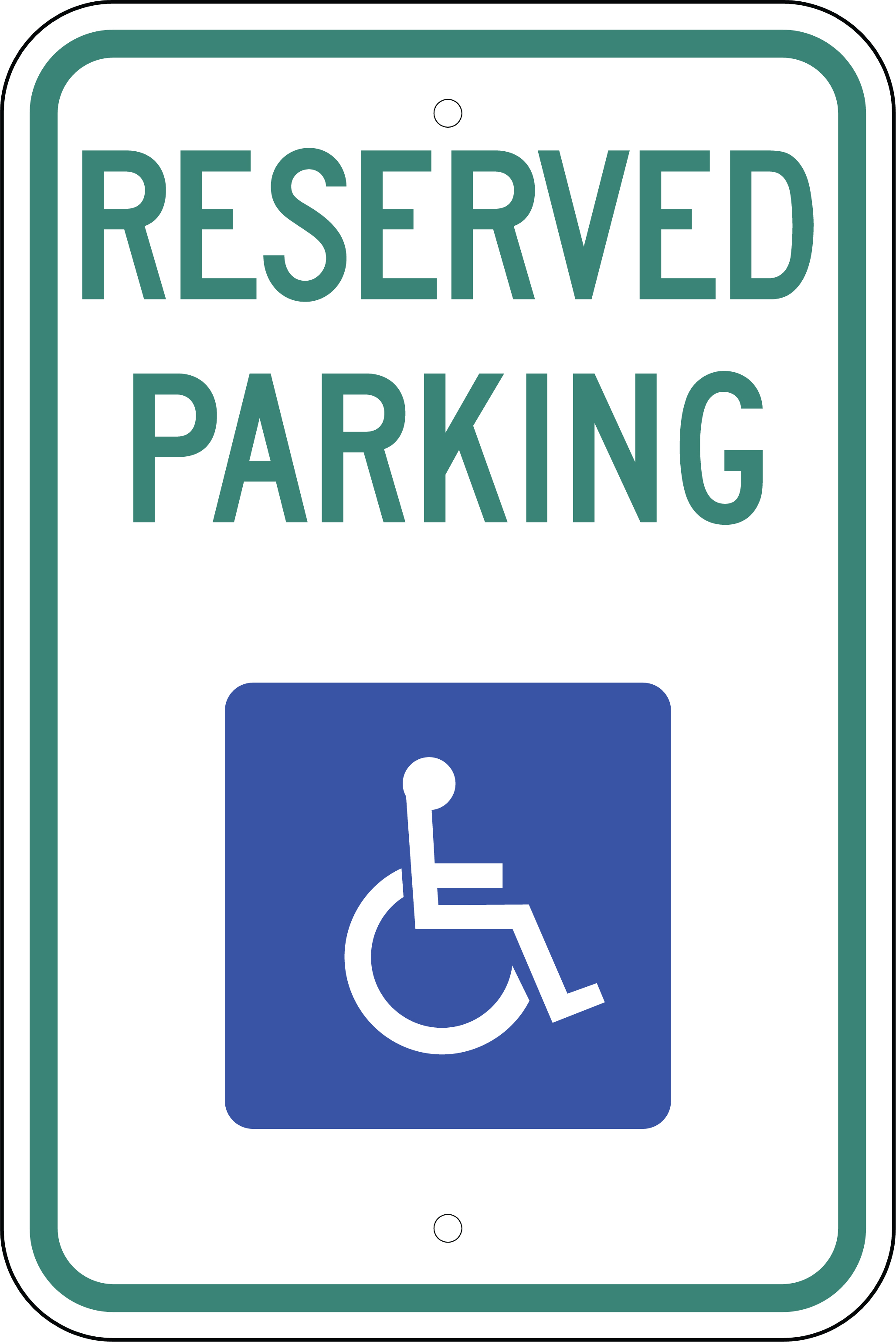 Clipart handicapped parking sign