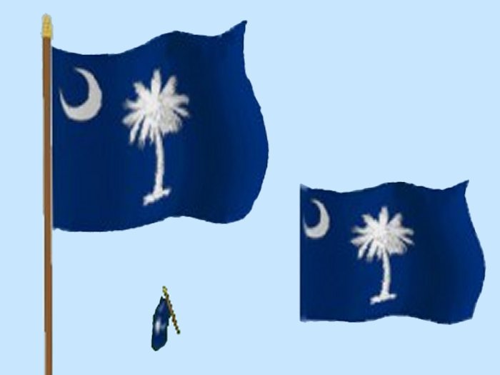 Second Life Marketplace - South Carolina State animated flags