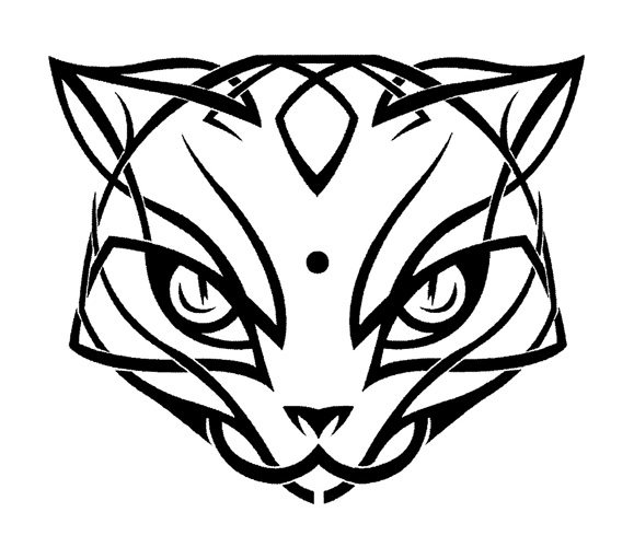 Line Drawing Of Cat Face : Cat face line drawing clipart best