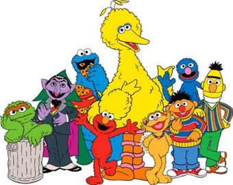 Sesame street characters clipart