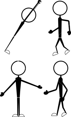 Funny Cartoon Stick Figures Characters Poses